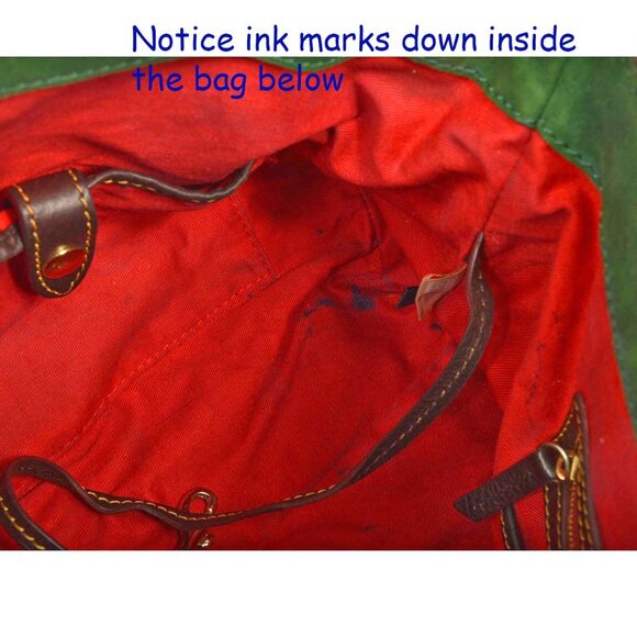 Dooney & Bourke Italian Florentine Leather Satchel Brown Crossbody - Picture 5 of 15